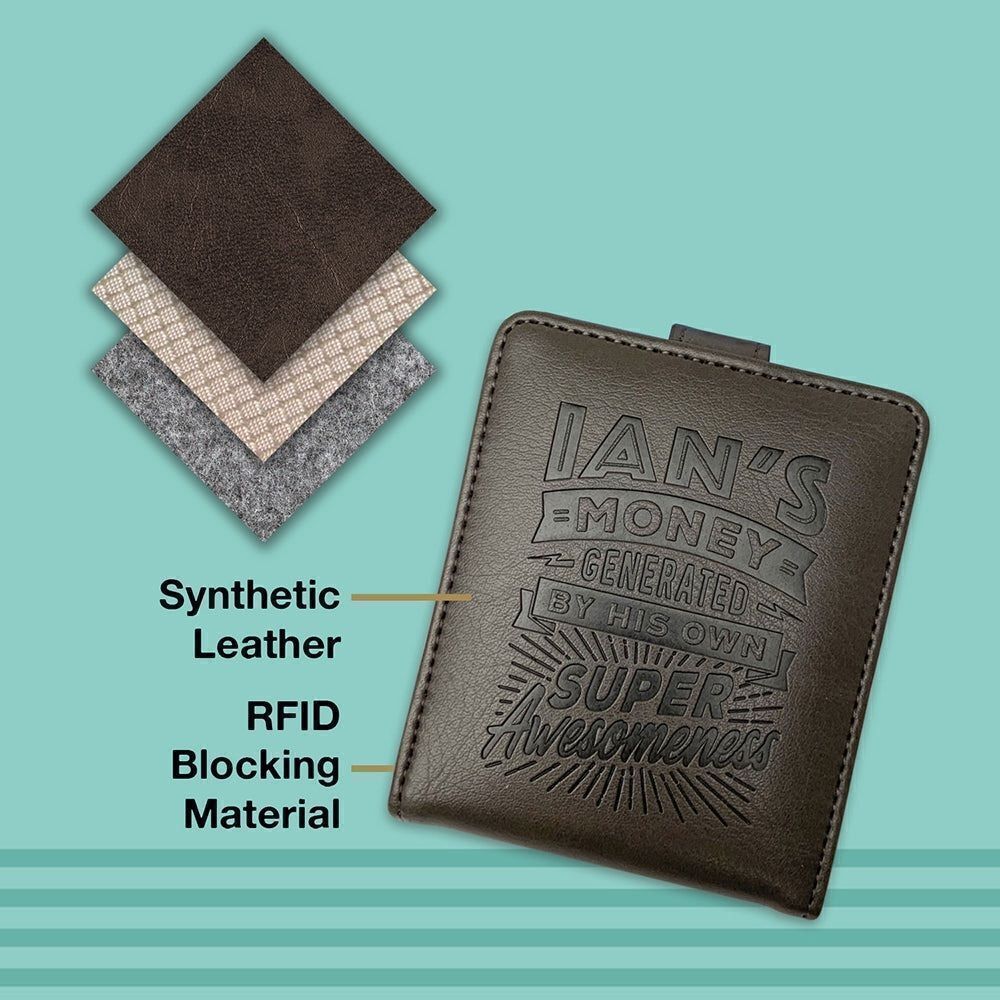 Top Bloke Pre-Personalised Rfid Blocking Men’s Wallet - Picture 12 of 13